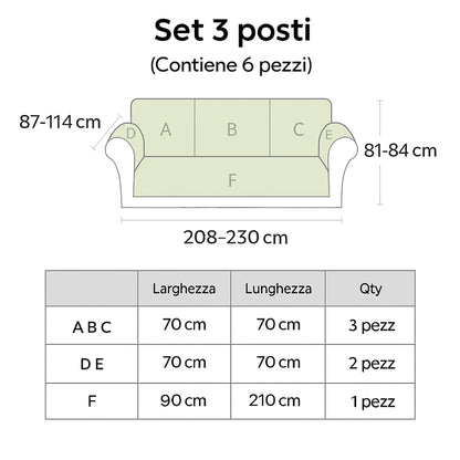 Copridivano Antigraffio Ciniglia Impermeabile - FidoSit