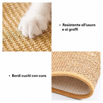 Tappetino Tiragraffi in Sisal Protezione Divano - FidoSit