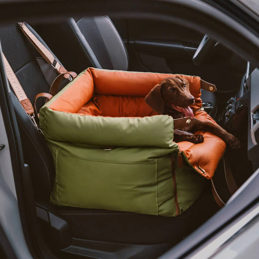 Seggiolino Auto in Pelle per Cani Comfort Urbano – FidoSit