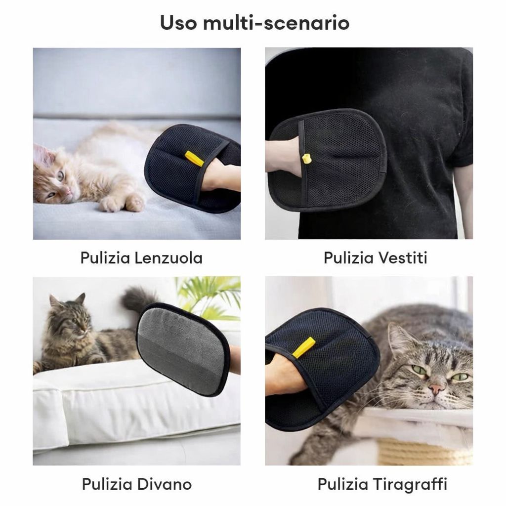 Guanto per la Rimozione dei Peli Animali