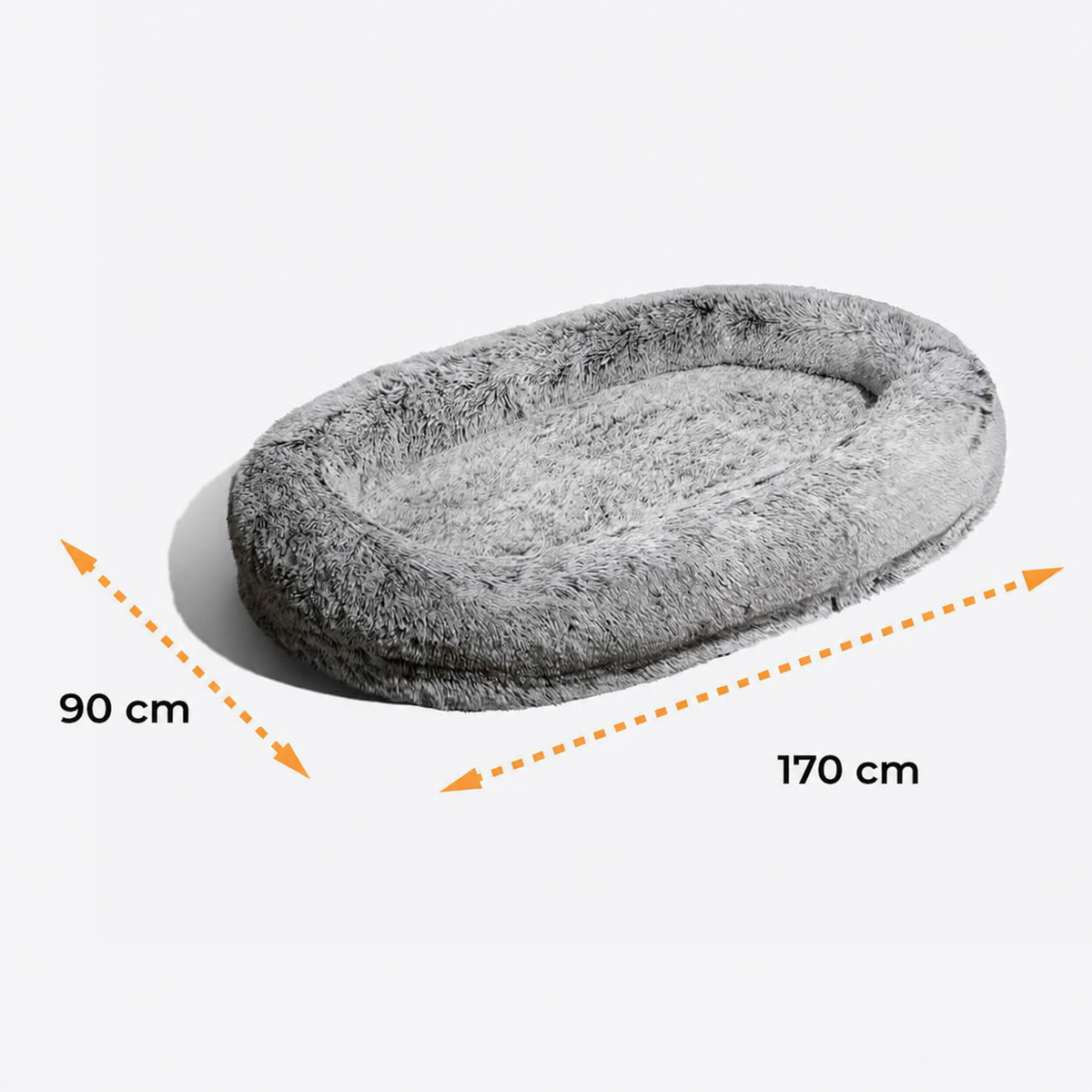 Maxi Donut Dog Bed measuring 170 by 90 centimetres