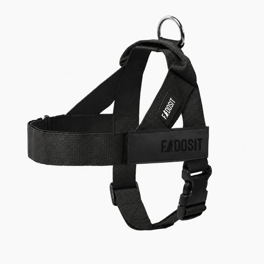FidoSit adjustable dog harness in Black, product photo 1