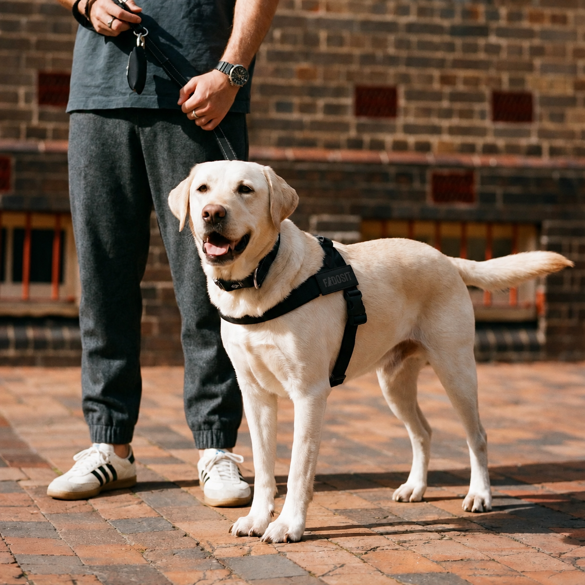 FidoSit adjustable dog harness in Black, product photo 5