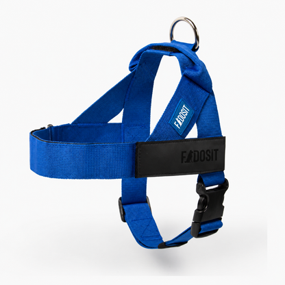 FidoSit adjustable dog harness in Classic Blue, product photo 1