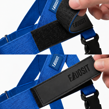 FidoSit adjustable dog harness in Classic Blue, product photo 2