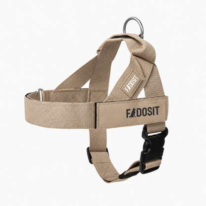 FidoSit adjustable dog harness in Premium Brown, product photo 1