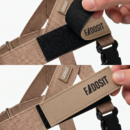 FidoSit adjustable dog harness in Premium Brown, product photo 2