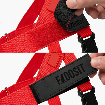 FidoSit adjustable dog harness in Red, product photo 2