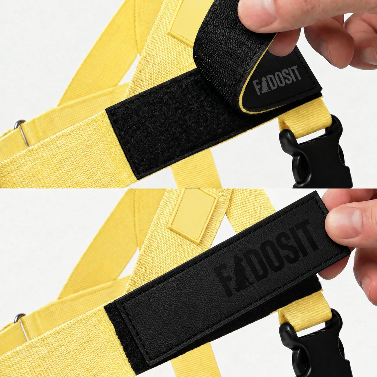 FidoSit adjustable dog harness in Yellow, product photo 2
