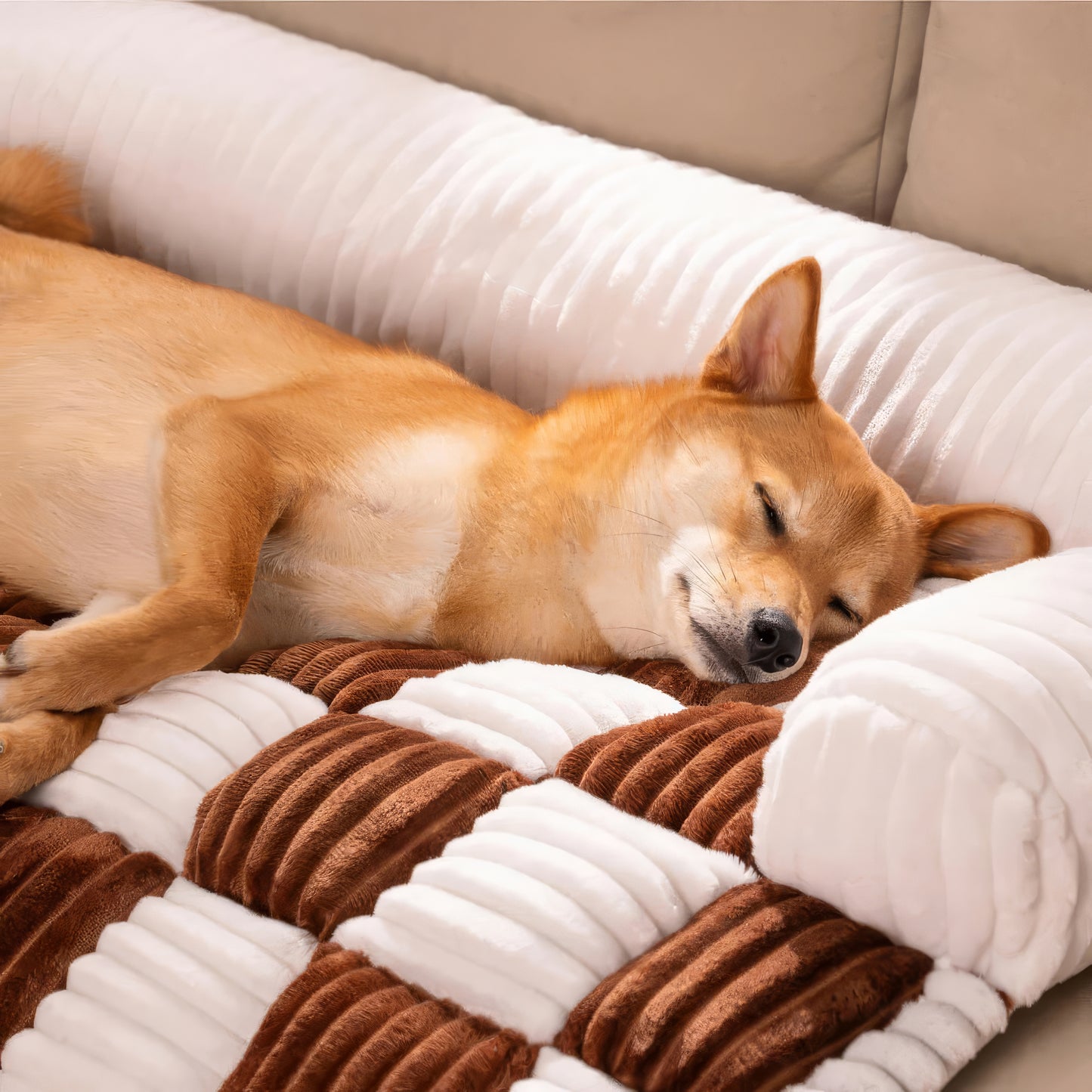 Copridivano Letto a Scacchiera per Cani - FidoSit
