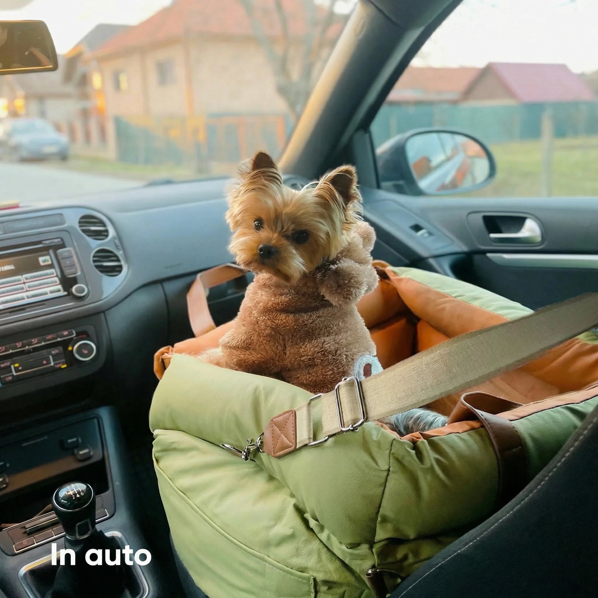Seggiolino Auto in Pelle Comfort Urbano per Cani - FidoSit
