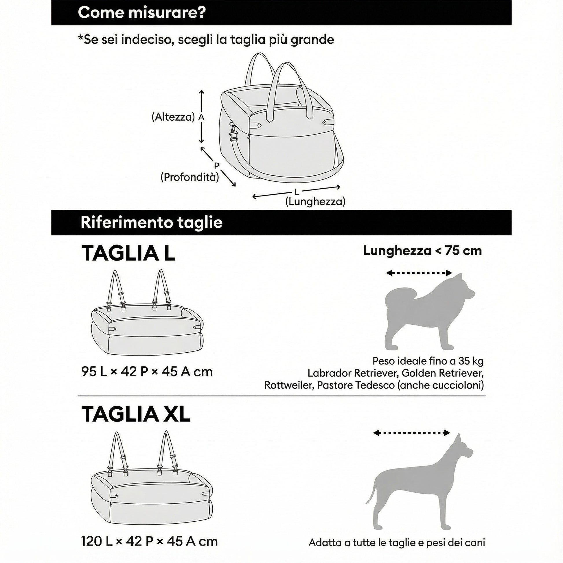 Seggiolino in Pelle per Cani con Attacco Cinture - FidoSit